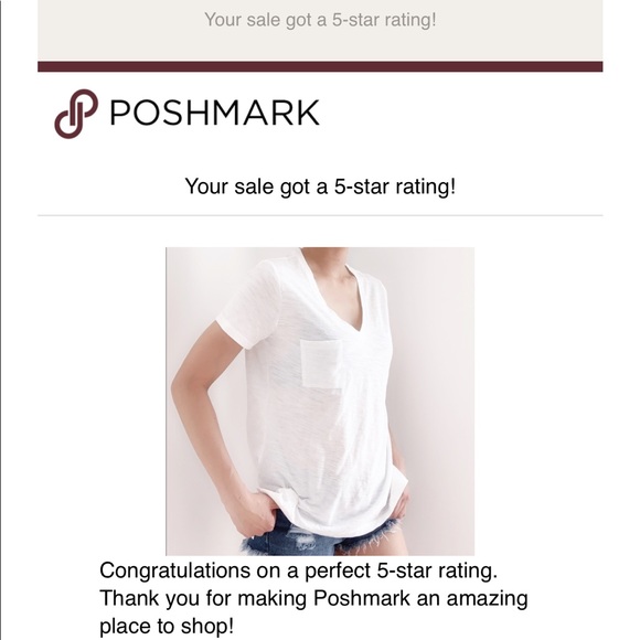 My Vintage Cotton V Neck Pocket Tee - Picture 3 of 8